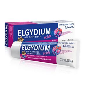 Pasta dla dzieci (3-6 lat) o smaku malinowo-truskawkowym Elgydium Kids 50 ml
