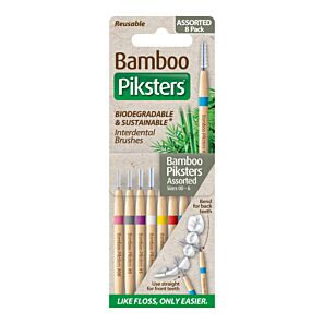 PIKSTERS Bamboo Original 8 szt. – zestaw startowy naturalnych szczoteczek międzyzębowych