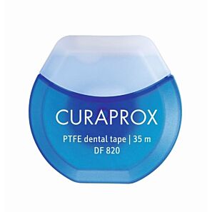 Taśma dentystyczna z chlorheksydyną Curaprox DF 820 PTFE Floss Tape 35m
