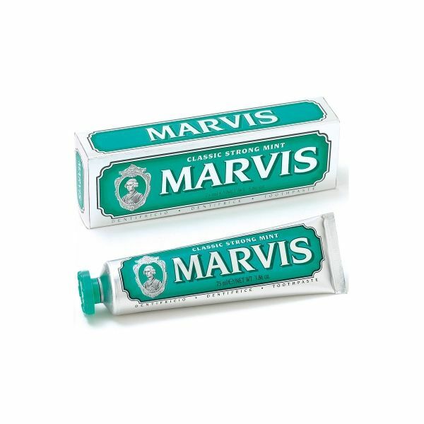 Nieznana Intensywnie miętowa pasta do zębów w stylu retro Marvis Classic Strong Mint — Składniki i ocena