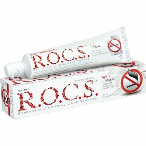 Nieznana Pasta do zębów dla palaczy neutralizująca zapach dymu tytoniowego Rocs Antitobacco 60ml