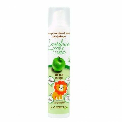 Azeta BIO 50 ml – organiczna pasta do zębów dla dzieci w wieku 0-3 lat o smaku jabłkowym