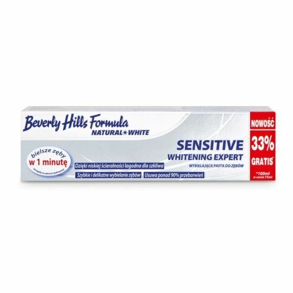 Nieznana Pasta na nadwrażliwość zębów Beverly Hills Formula Natural White Sensitive Whitening 75ml