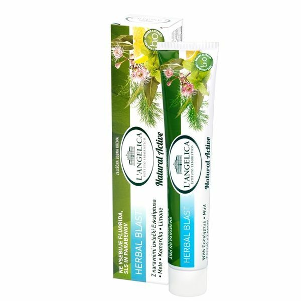 L'angelica Herbal Blast Ziołowe Uderzenie 75 ml – ziołowa, wegańska pasta do zębów o działaniu odświeżającym — Inhaltsstoffe i ocena