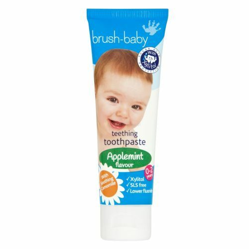 BRUSH-BABY Brush-Baby 50ml – Jabłkowo-miętowa pasta do zębów na okres ząbkowania, dla dzieci w wieku 0-2 lat — Inhaltsstoffe i ocena