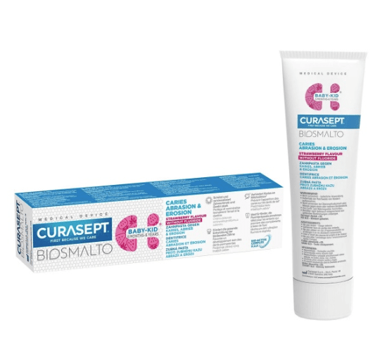 Curasept Curasept Biosmalto Kid – pasta do zębów bez fluoru  dla dzieci w wieku 0-6 — Składniki i ocena