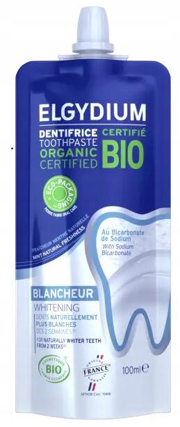 Elgydium ELGYDIUM BIO Whitening – wybielająca organiczna pasta do zębów — Składniki i ocena