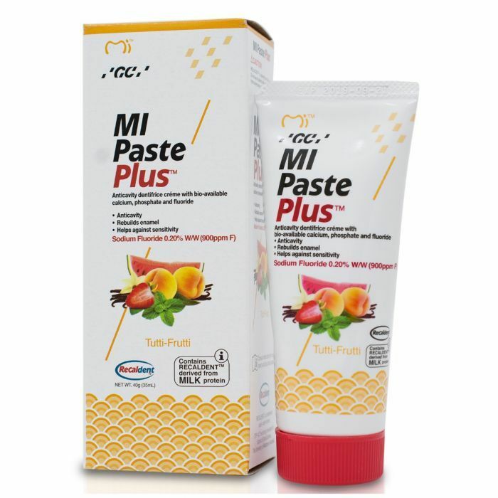 GC GC Mi Paste Plus 35ml – Rewitalizująca pasta z fluorem do miejscowego stosowania o smaku tutti frutti