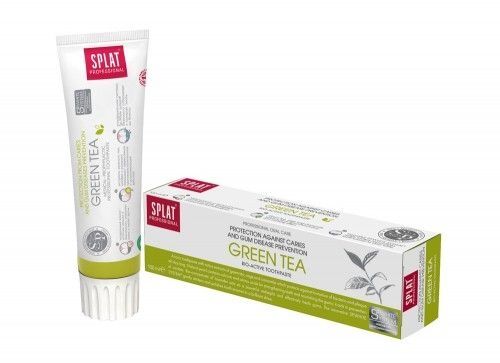 SPLAT SPLAT Professional GREEN TEA BIO ACTIVE 100 ml – delikatnie wybielająca pasta do zębów bez fluoru — Składniki i ocena