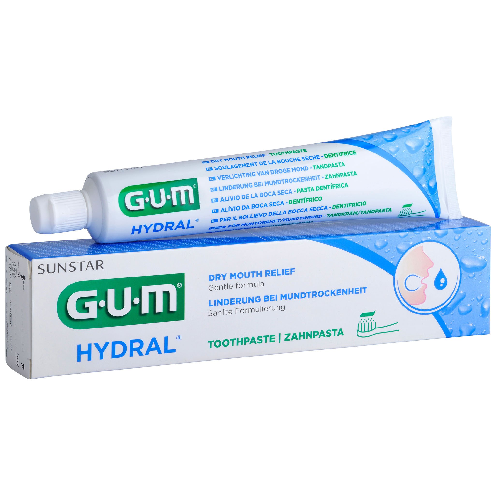 GUM GUM Sunstar Butler Hydral 75 ml – nawilżająca, ochronna, wzmacniająca pasta na suchość jamy ustnej — Składniki i ocena