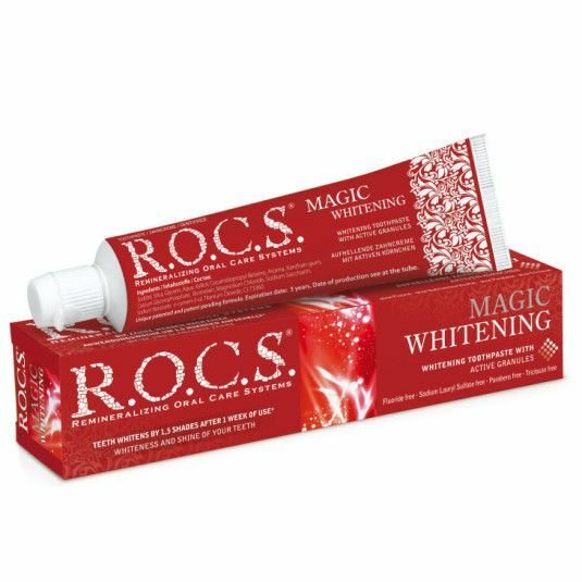 Nieznana Pasta wybielająca Rocs Magic Whitening 60ml