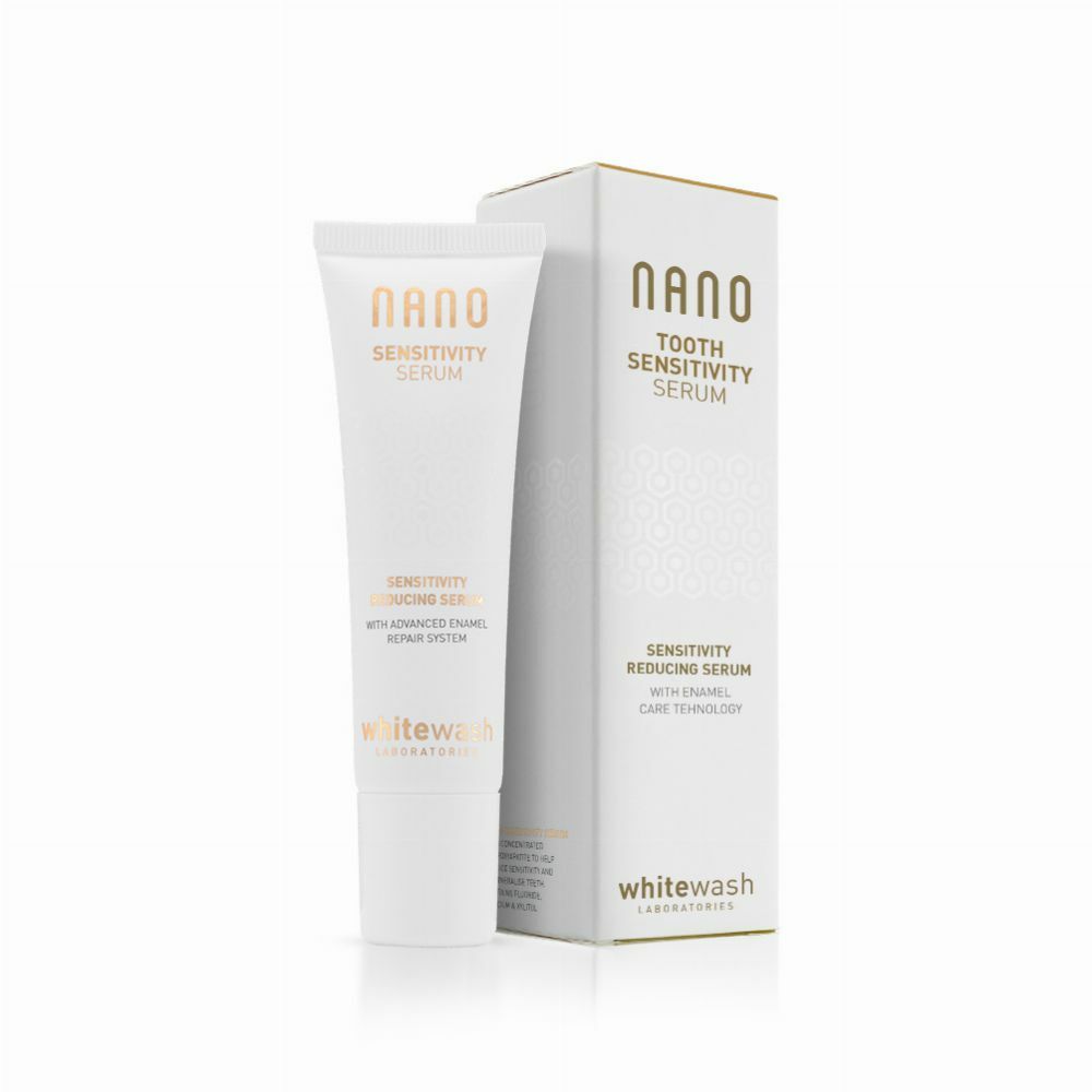 Nano WhiteWash Nano Whitewash Sensitivity - Serum redukujące nadwrażliwość zębów i wzmacniające szkliwo — Składniki i ocena