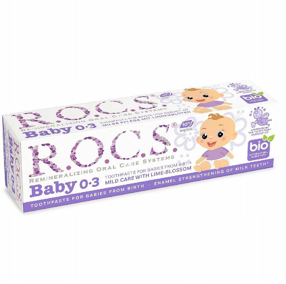 Nieznana Pasta dla dzieci do 3 lat Rocs Baby z wyciągiem z lipy 35ml