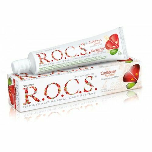 Nieznana Remineralizująca pasta o smaku miętowo-grejpfrutowym Rocs Grapefruit & Mint 60ml