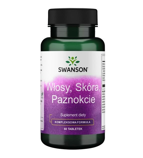 SWANSON Swanson Włosy, Skóra i Paznokcie – tabletki 60 szt.