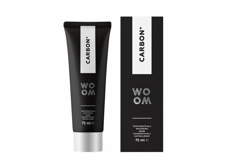 Woom WOOM Carbon+ 75 ml – wybielająca pasta do zębów z węglem aktywnym — Składniki i ocena