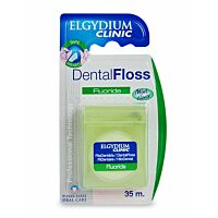 ELGYDIUM Dental Floss Fluoride 35m – woskowana nić dentystyczna, nasączona fluorem