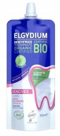 ELGYDIUM BIO GUMS – organiczna pasta do zębów  na podrażnione dziąsła