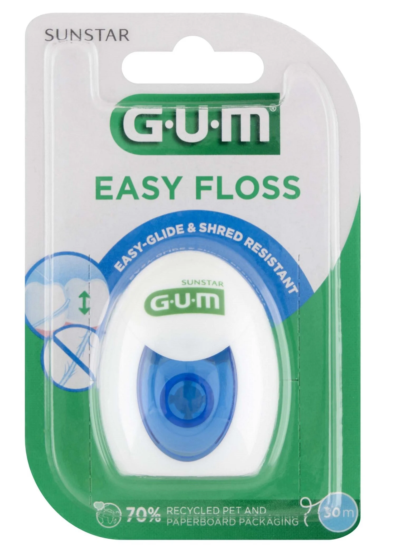 Najnowszej generacji nić dentystyczna  GUM Easy Floss 2000 (30m)