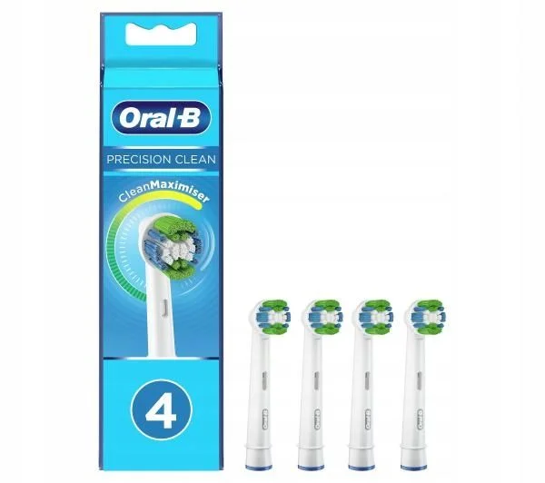 Oral-B Precision Clean Maximiser –  białe końcówki do szczoteczki elektrycznej 4 szt.