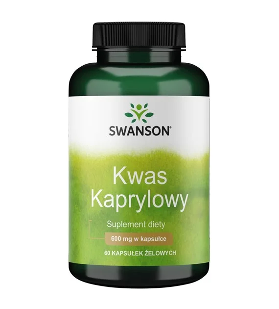 Swanson Kwas Kaprylowy 600 mg – kapsułki 60 szt.