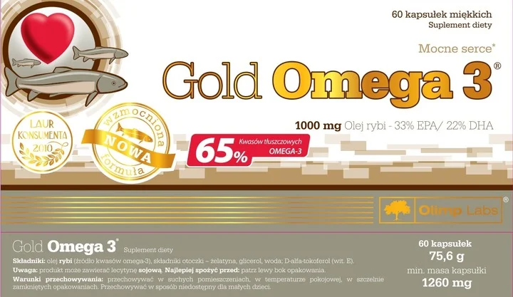 Olimp Gold Omega 3 –  kapsułki 60 szt.