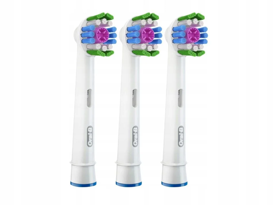 Oral-B 3D White Clean Maximiser –  białe końcówki wybielające do szczoteczki elektrycznej 3szt.