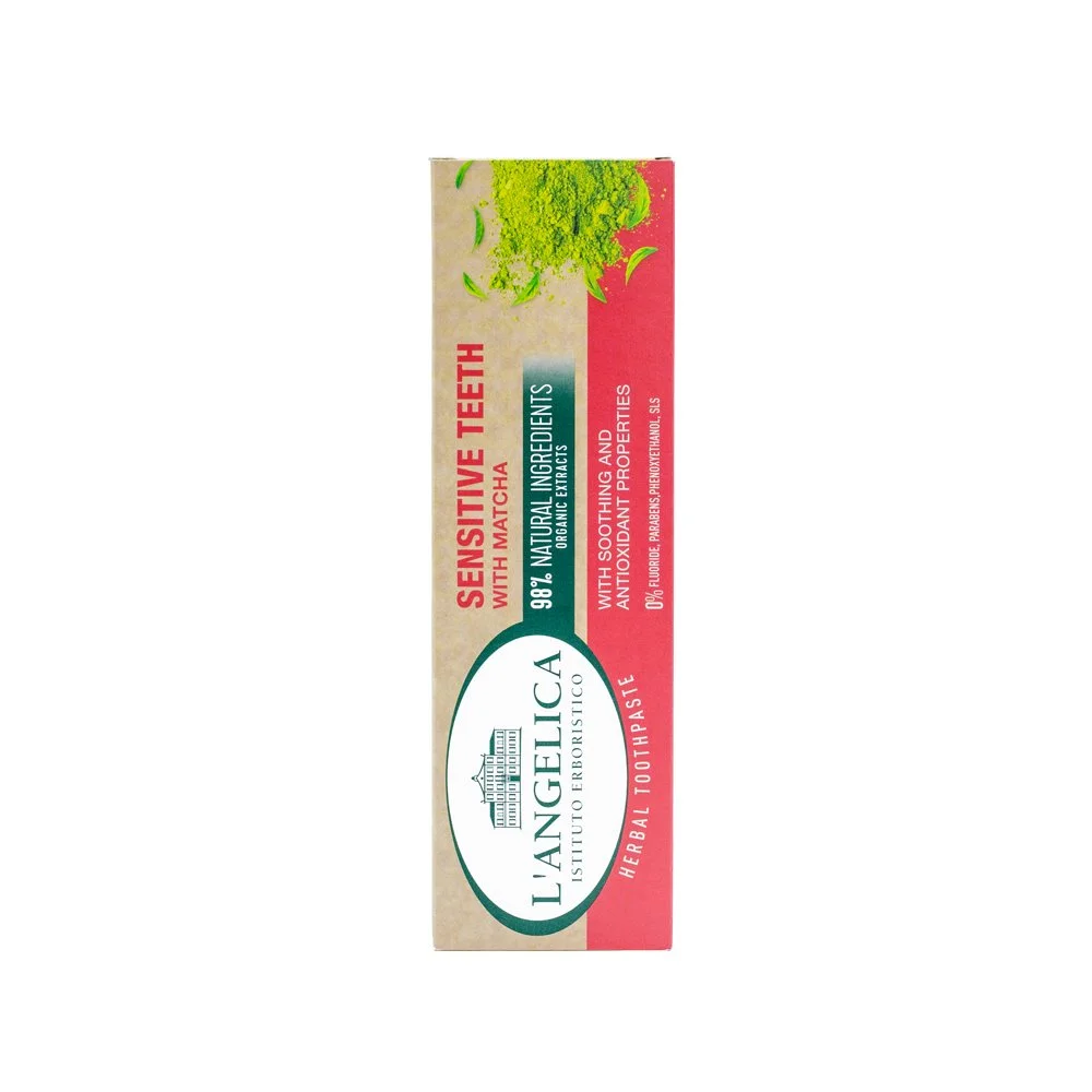L’Angelica Wrażliwe Zęby – naturalna pasta do zębów wrażliwych  z matchą 75 ml