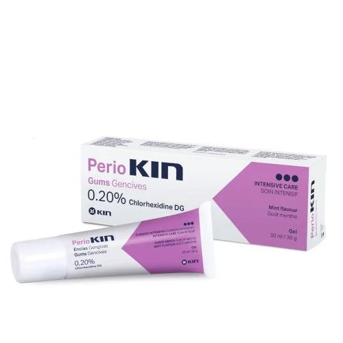 PerioKIN Gel 30 ml – żel do stosowania miejscowego z chlorheksydyną, przeciwdziałający chorobom dziąseł i przyzębia