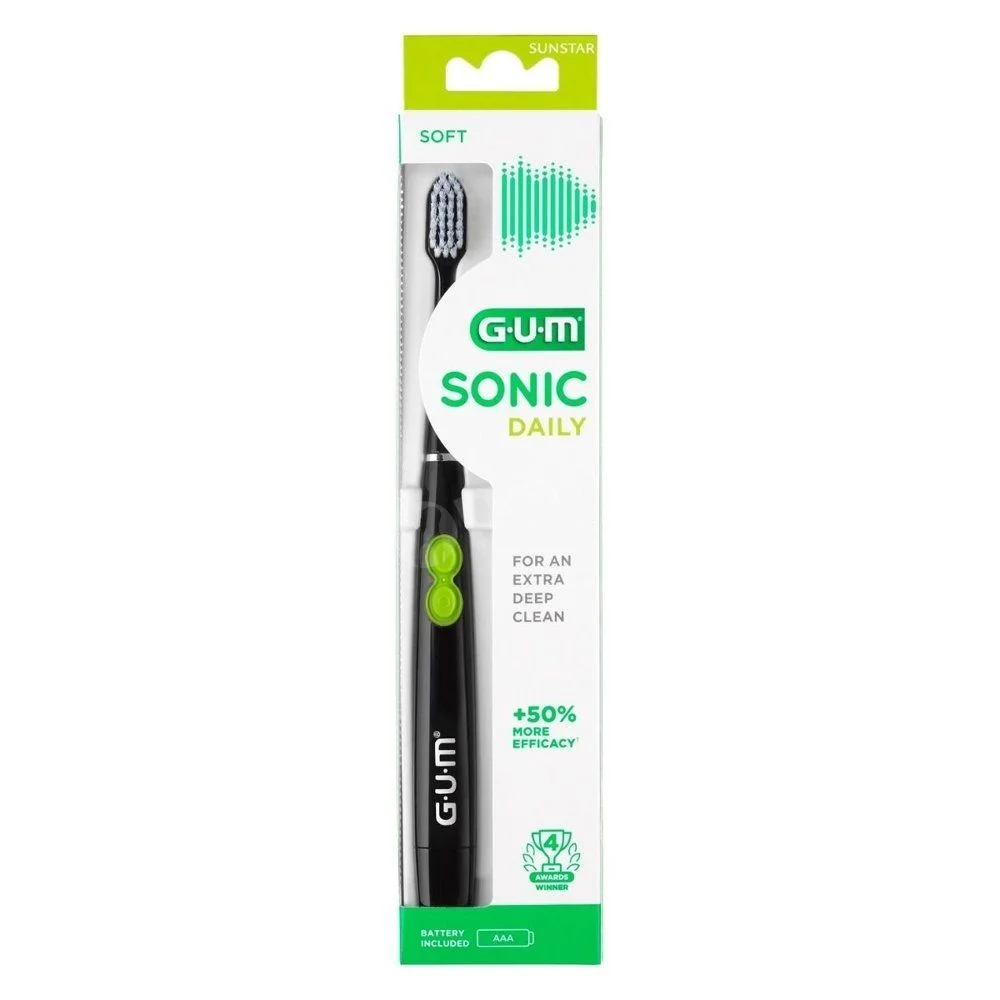 Szczoteczka soniczna Sunstar GUM Sonic Daily 4100 w kolorze czarnym
