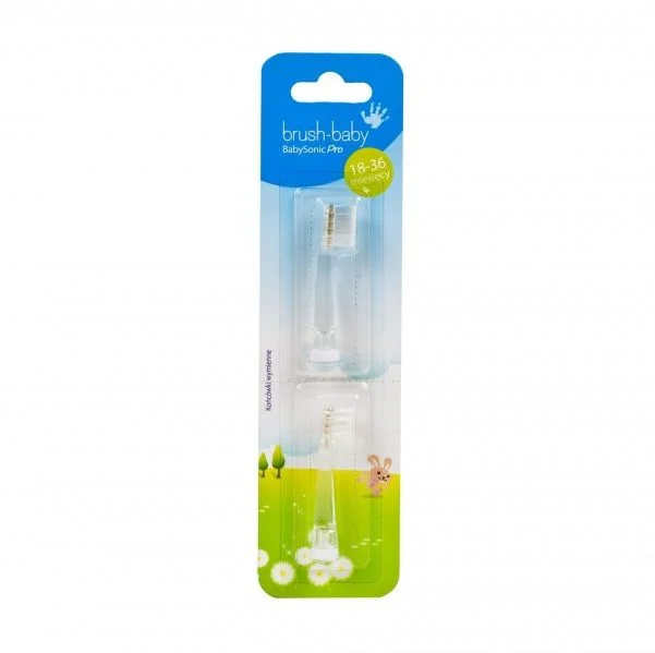 Końcówki Brush-Baby do szczoteczki BabySonic PRO 18-36 miesięcy – 2 szt.