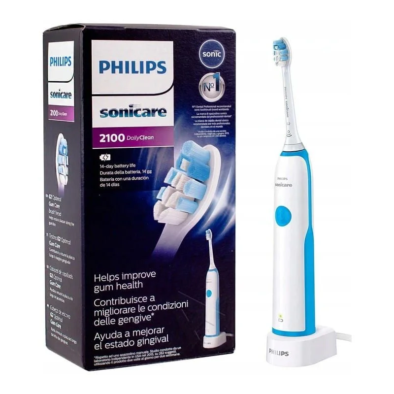 Szczoteczka soniczna PHILIPS Sonicare 2100  Daily Clean Blue HX3212/11 - niebieska