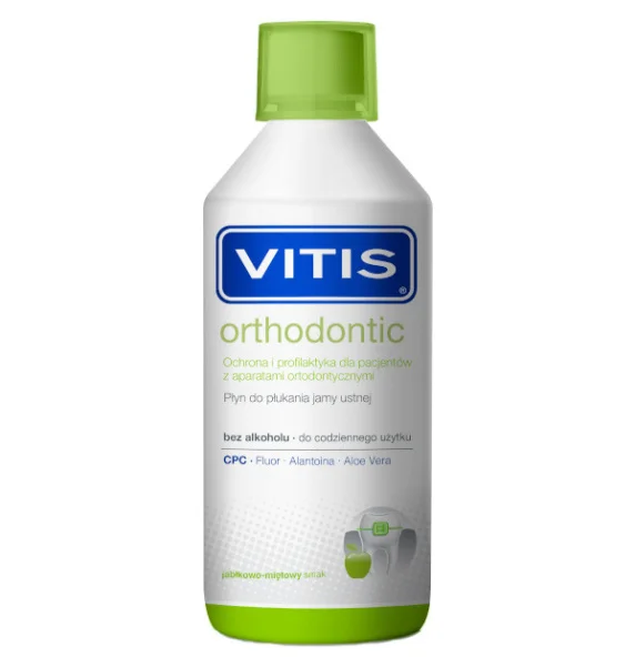 Ortodontyczny płyn do płukania ust Vitis Orthodontic 500ml