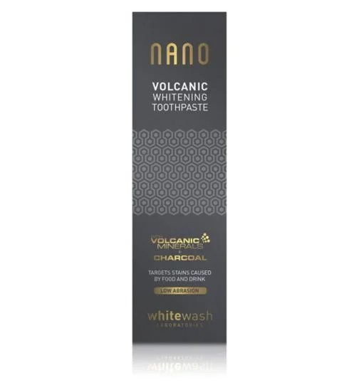 Whitewash Nano Volcanic Whitening – wybielająca pasta do zębów z węglem aktywnym i wulkanicznymi minerałami – 75 ml