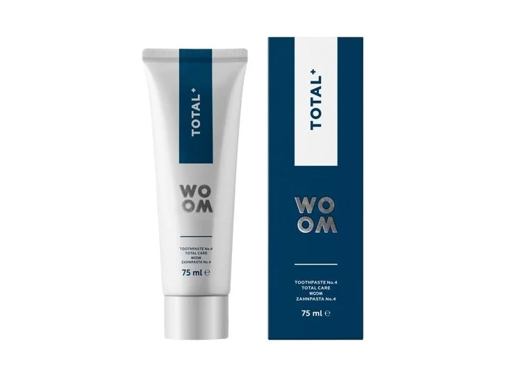 WOOM Total+ 75 ml – pielęgnująca pasta do zębów do zadań specjalnych