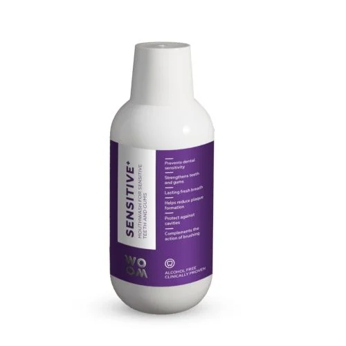 Płyn WOOM Sensitive+ 500 ml - płyn do płukania do wrażliwych zębów i dziąseł