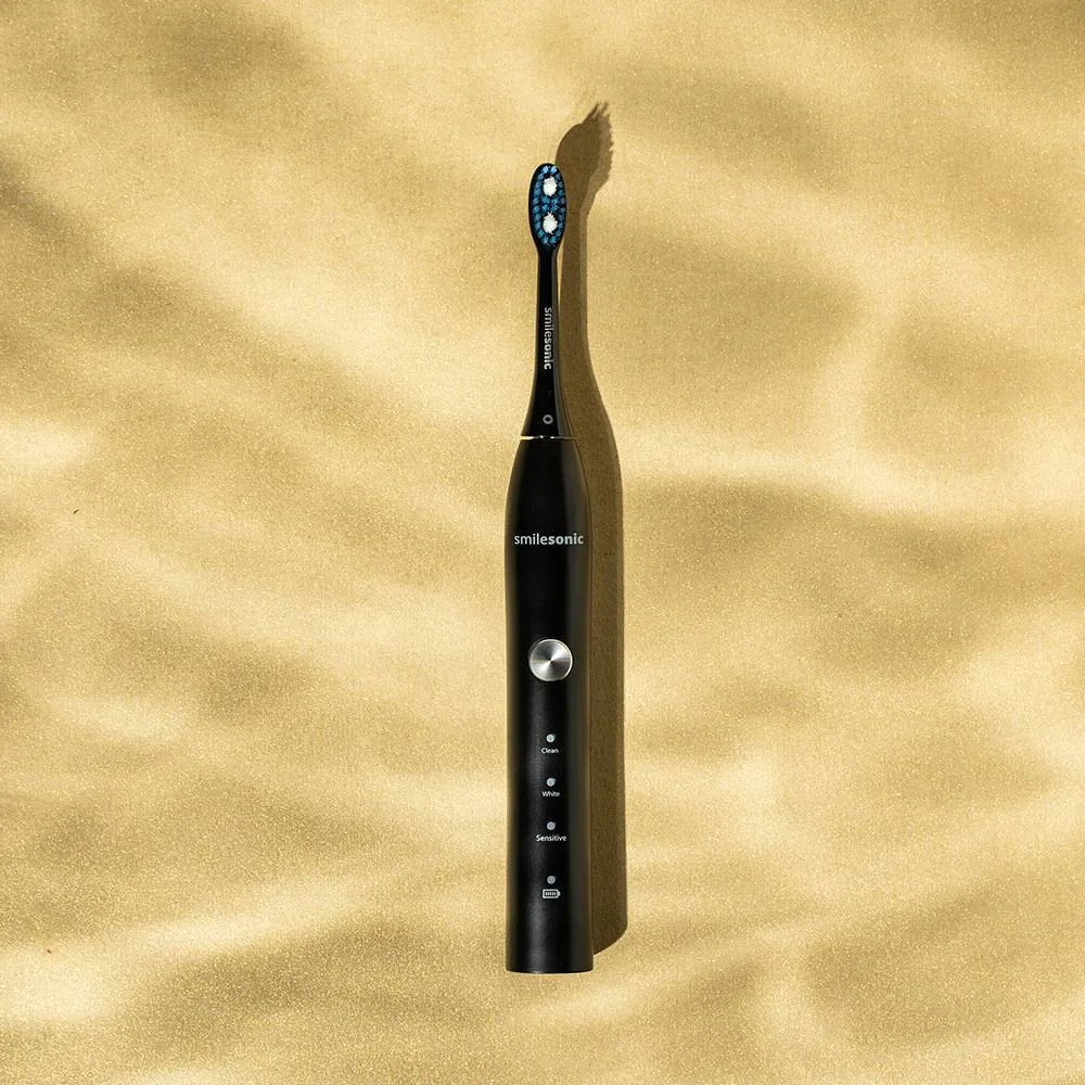 Smilesonic GO Black na złotym tle